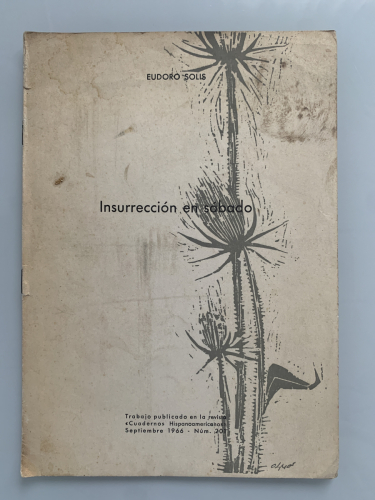 Portada del libro de INSURRECCIÓN EN SÁBADO (Dedicado autor)