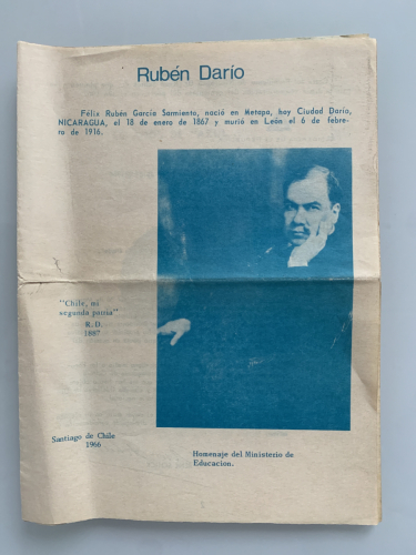 Portada del libro de HOMENAJE A RUBÉN DARÍO