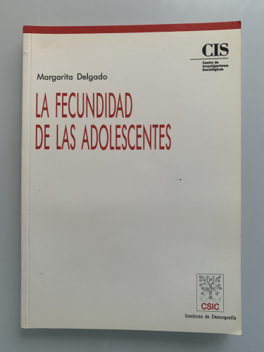 Portada del libro de LA FECUNDIDAD DE LAS ADOLESCENTES
