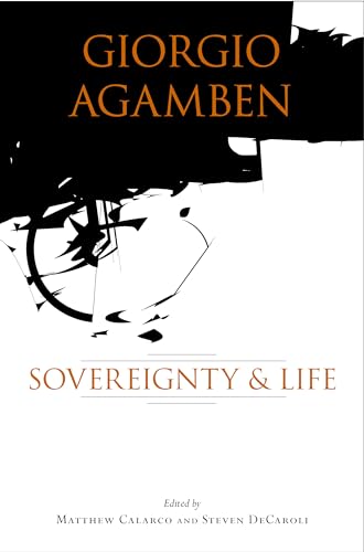 Portada del libro de GIORGIO AGAMBEN: SOVEREIGNTY & LIFE