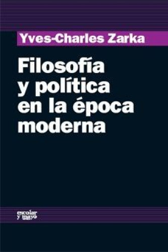 Portada del libro de Filosofía y política en la época moderna