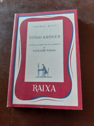 Portada del libro de Tonio Kröger