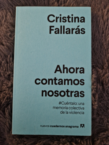 Portada del libro de Ahora contamos nosotras