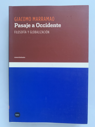 Portada del libro de PASAJE A OCCIDENTE. Filosofía y Globalización.