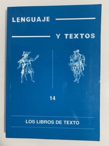 Portada del libro de LENGUAJE Y TEXTOS. Nº 14. LOS LIBROS DE TEXTO
