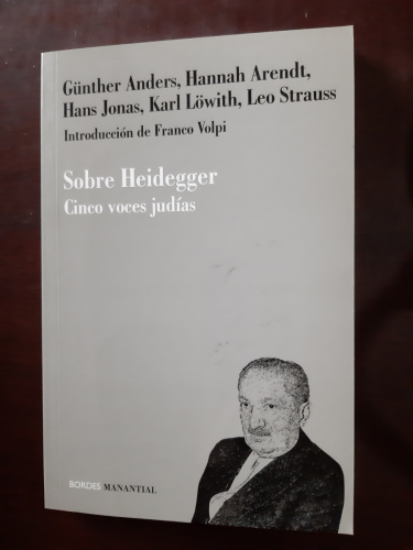 Portada del libro de SOBRE HEIDEGGER. CINCO VOCES JUDIAS
