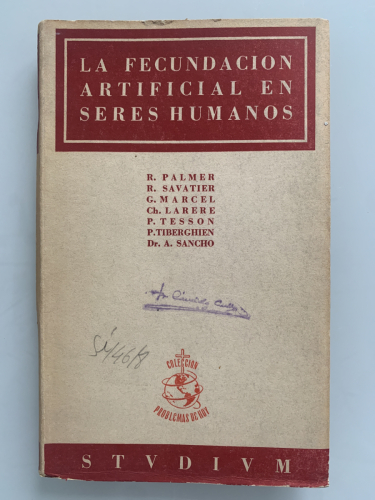 Portada del libro de LA FECUNDACIÓN ARTIFICIAL EN SERES HUMANOS