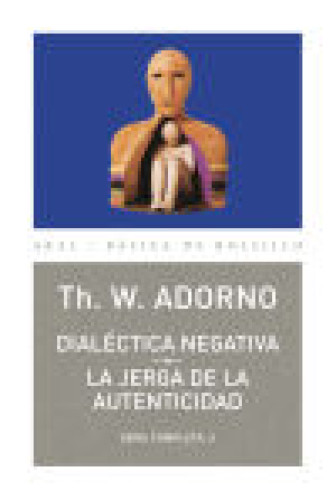 Portada del libro de Dialéctica negativa. La jerga de la autenticidad