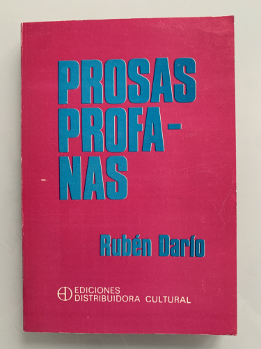 Portada del libro de PROSAS PROFANAS