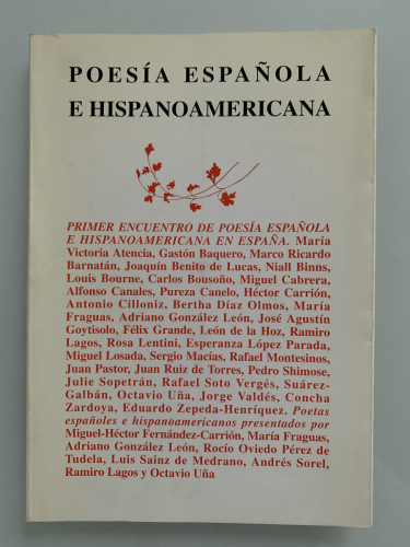 Portada del libro de POESÍA ESPAÑOLA E HISPANOAMERICANA