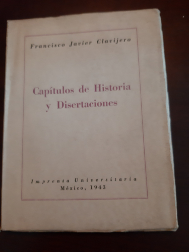 Portada del libro de CAPÍTULOS DE HISTORIA Y DISERTACIONES