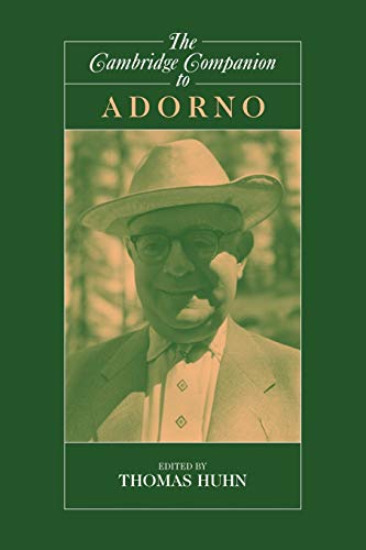 Portada del libro de THE CAMBRIDGE COMPANION TO ADORNO