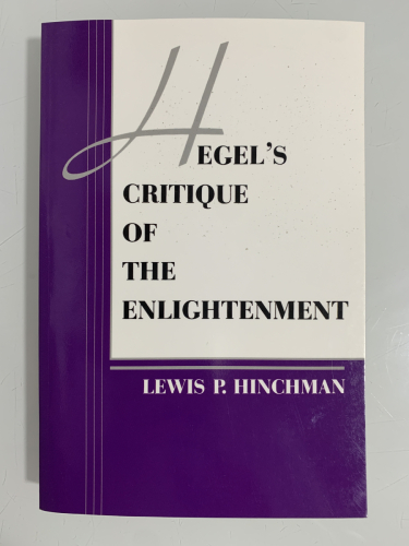 Portada del libro de HEGEL'S CRITIQUE OF THE ENLIGHTENMENT