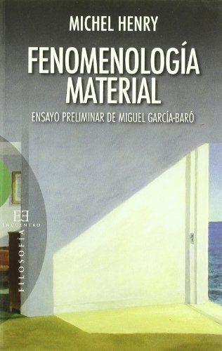 Portada del libro de FENOMENOLOGÍA MATERIAL