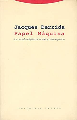 Portada del libro de PAPEL MÁQUINA
La cinta de máquina de escribir y otras respuestas