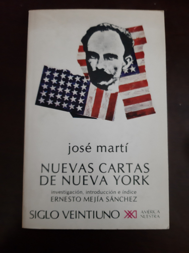 Portada del libro de Nuevas cartas de Nueva York. Investigación, introducción e índice Ernesto Mejía Sánchez