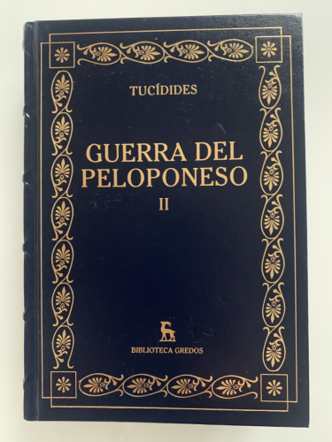 Portada del libro de HISTORIA DE LA GUERRA DEL PELOPONESO II (Libros III-IV)