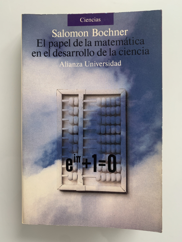 Portada del libro de EL PAPEL DE LA MATEMÁTICA EN EL DESARROLLO DE LA CIENCIA