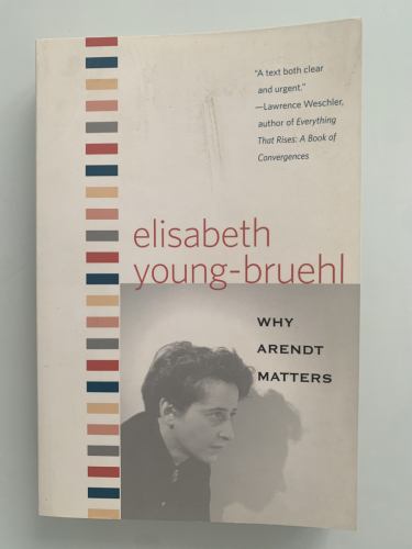 Portada del libro de WHY ARENDT MATTERS
