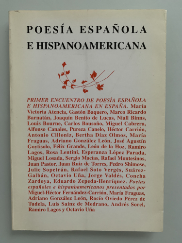 Portada del libro de POESÍA ESPAÑOLA E HISPANOAMERICANA