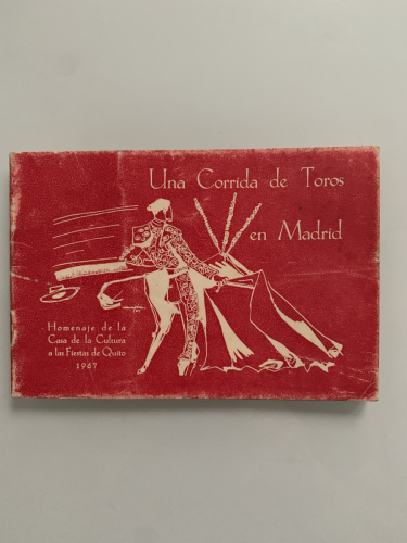 Portada del libro de UNA CORRIDA DE TOROS EN MADRID. Poema latino del siglo XVIII