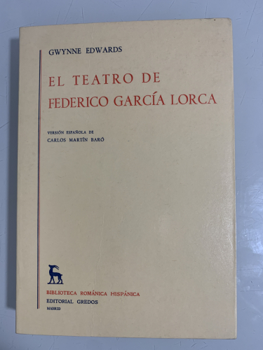 Portada del libro de EL TEATRO DE FEDERICO GARCÍA LORCA