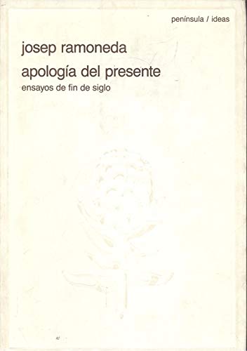 Portada del libro de Apología del presente