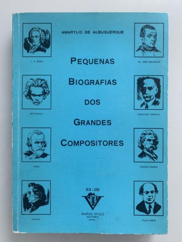 Portada del libro de PEQUEÑAS BIOGRAFÍAS DOS GRANDES COMPOSITORES (4ª Ediçao)