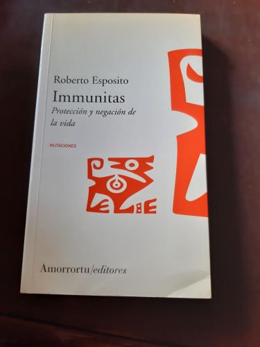 Portada del libro de IMMUNITAS.  PROTECCIÓN Y NEGACIÓN DE LA VIDA