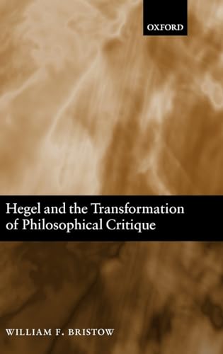 Portada del libro de Hegel and the Transformation of Philosophical Critique