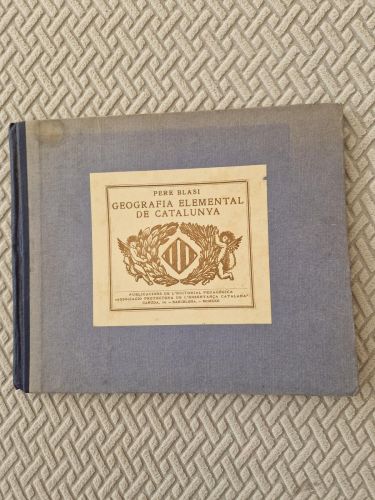 Portada del libro de Geografia elemental de Catalunya