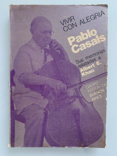 Portada del libro de VIVIR CON ALEGRÍA. Sus memorias relatadas a Albert E. Khan