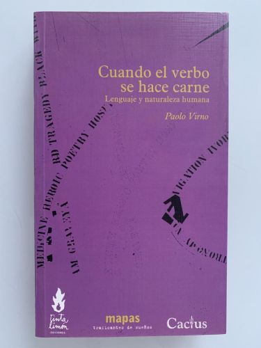 Portada del libro de CUANDO EL VERBO SE HACE CARNE. Lenguaje y naturaleza humana