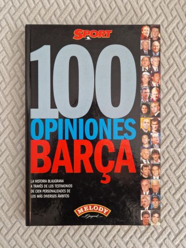 Portada del libro de 100 opiniones Barça