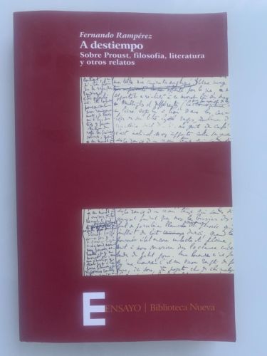 Portada del libro de A DESTIEMPO. Sobre Proust, filosofía, literatura y otros relatos