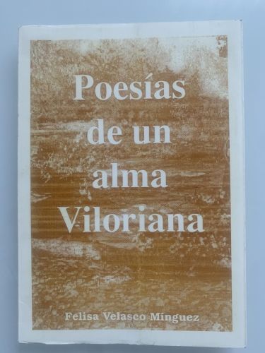 Portada del libro de POESÍAS DE UN ALMA VILORIANA (dedicado por autora)