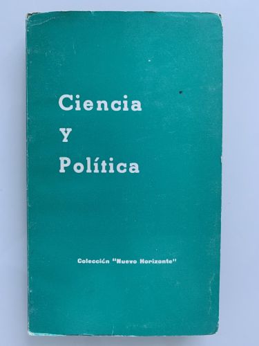 Portada del libro de CIENCIA Y POLÍTICA