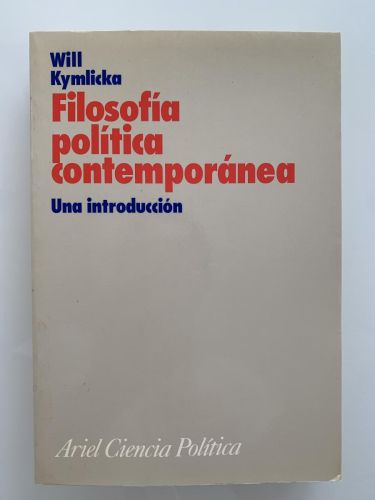 Portada del libro de FILOSOFÍA POLÍTICA CONEMPORÁNEA