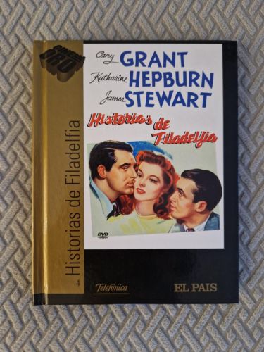 Portada del libro de Historias de Filadelfia - 1940- Cary Grant, Katherine Hepburn, James Steward (Contiene DVD)