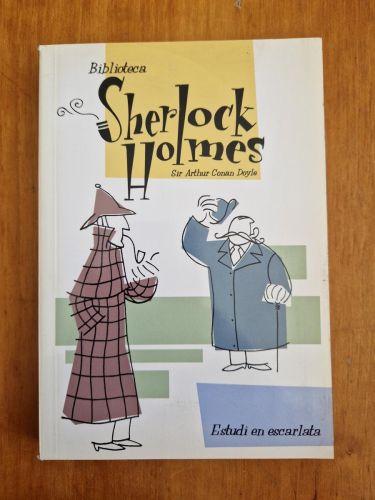 Portada del libro de Estudi en escarlata. Biblioteca Sherlock Holmes