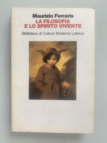 Portada del libro de LA FILOSOFÍA E LO SPIRITO VIVENTE