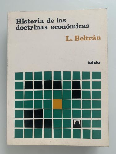 Portada del libro de HISTORIA DE LAS DOCTRINAS ECONÓMICAS