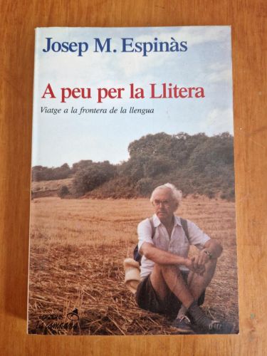 Portada del libro de A peu de Llitera. Viatge a la frontera de la llengua