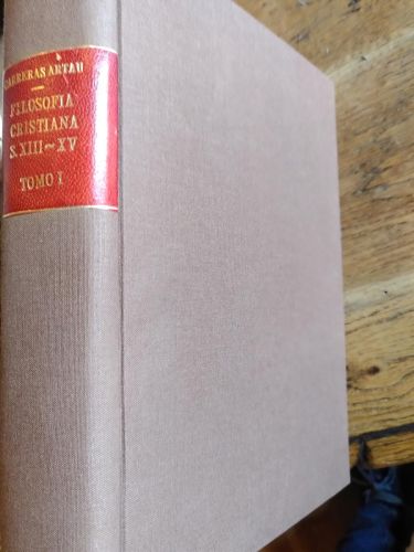 Portada del libro de HISTORIA DE LA FILOSOFÍA ESPAÑOLA. Tomo I. Filosofía cristiana de los siglos XIII al XV