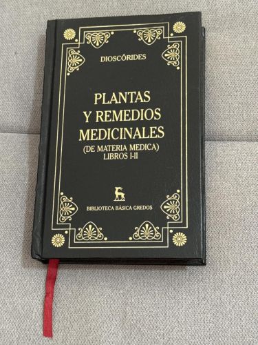 Portada del libro de Plantas y remedios medicinales (de materia médica) Libros I-II