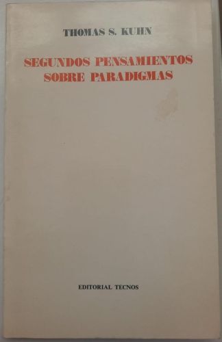 Portada del libro de Segundos pensamientos sobre paradigmas