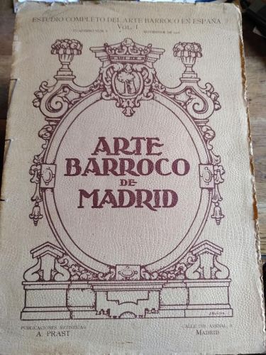 Portada del libro de ARTE BARROCO DE MADRID