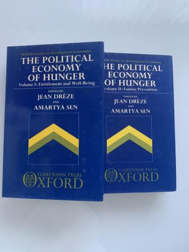 Portada del libro de THE POLITICAL ECONOMY OF HUNGER (2 tomos)