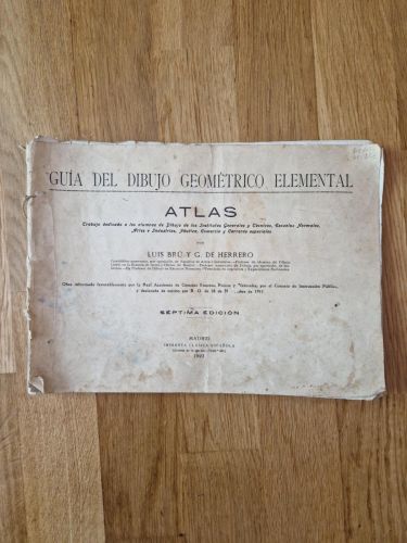 Portada del libro de Guía del dibujo geométrico elemental. Atlas