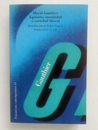 Portada del libro de EGOÍSMO, MORALIDAD Y SOCIEDAD LIBERAL